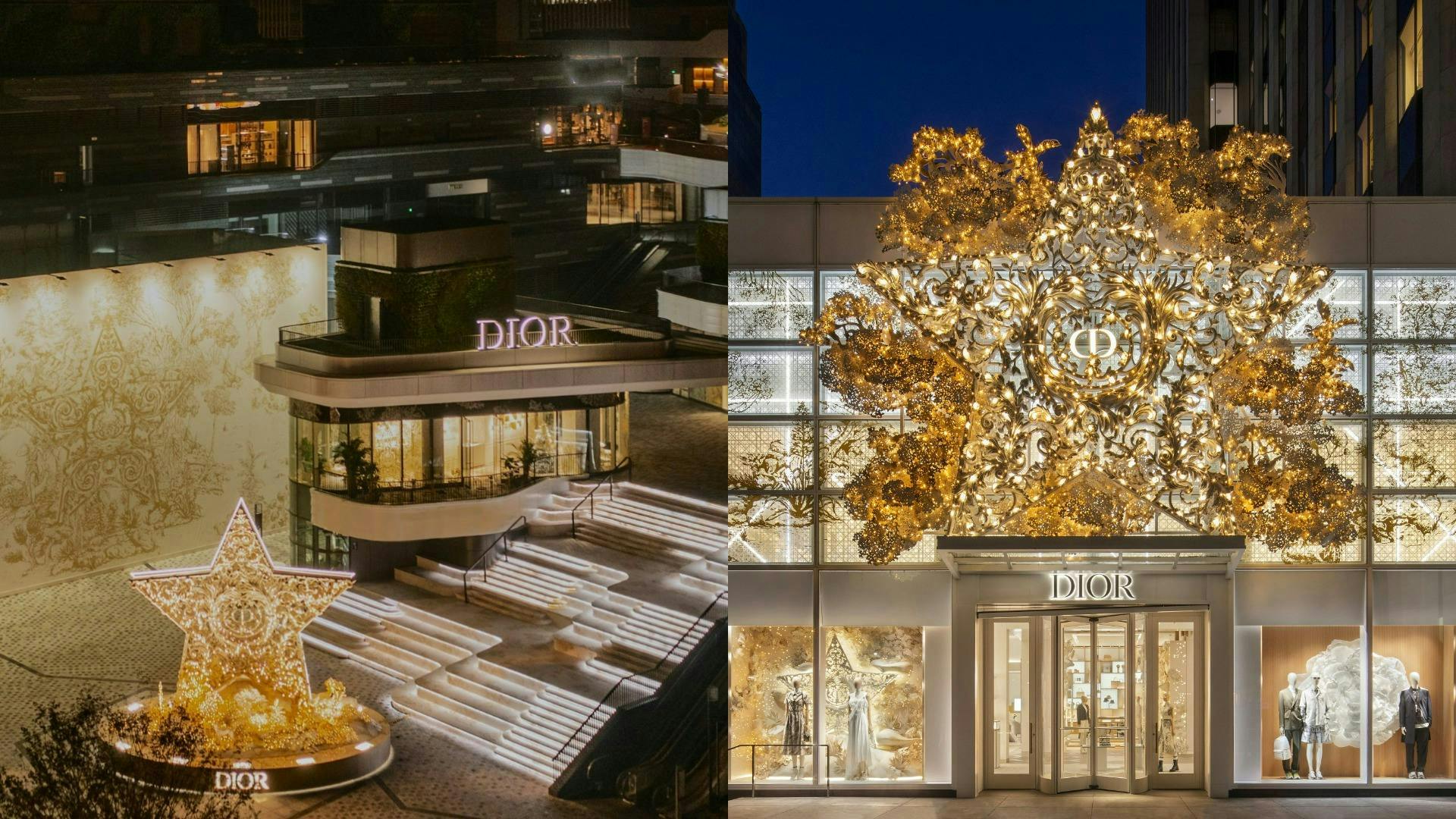 „Dior“ butikų dekoracijos Šanchajuje ir Niujorke