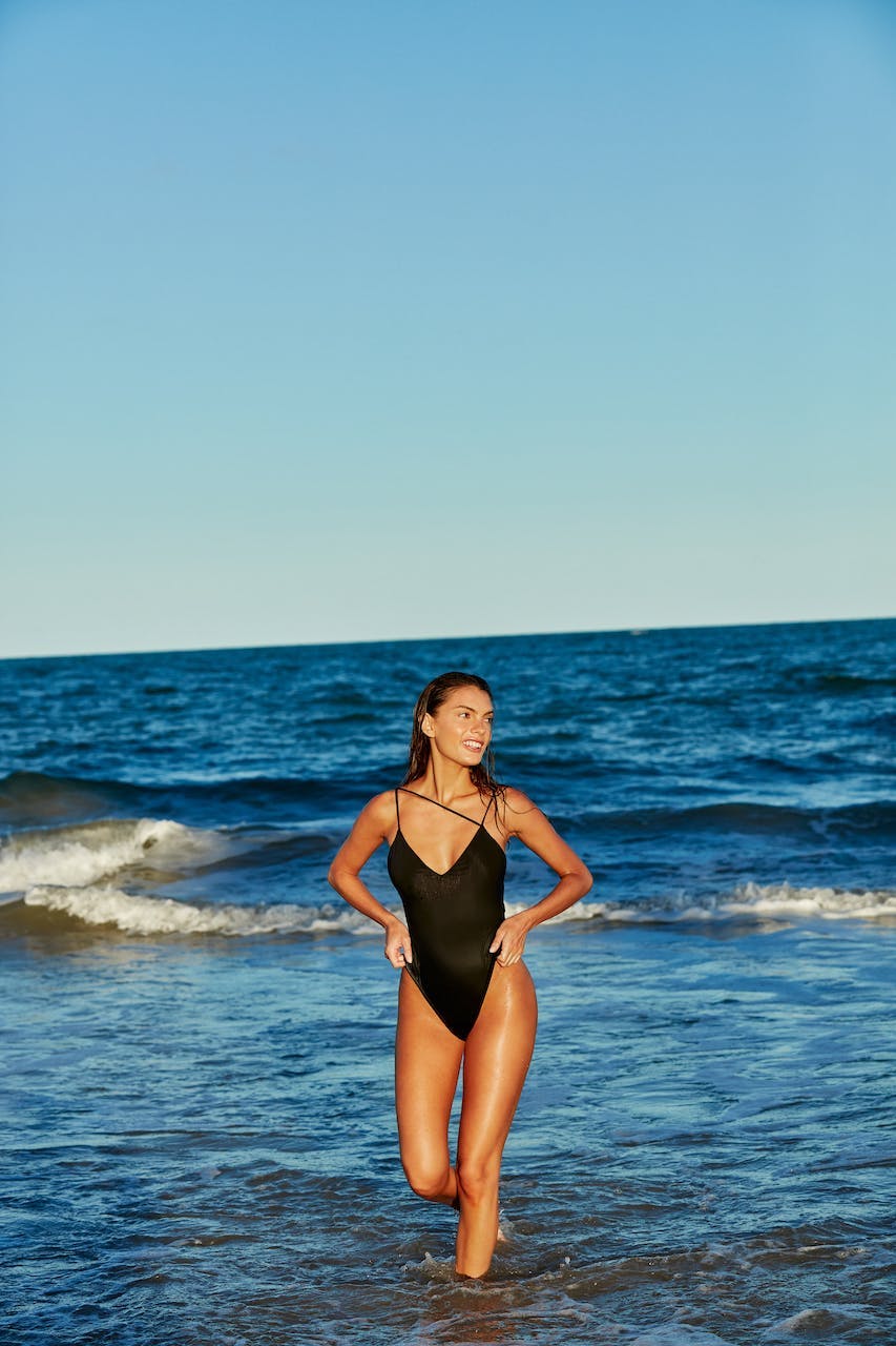 clothing swimwear bikini adult female person woman outdoors sea water